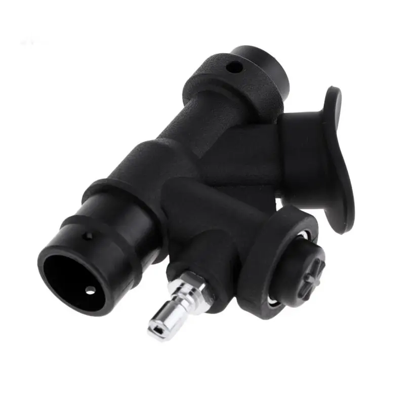 

Scuba Diving Universal Bcd Power Inflator With 45 Degree Angled Mouthpiece For Standard 1 Inch Hose, K-Shaped Valve Relief Valve