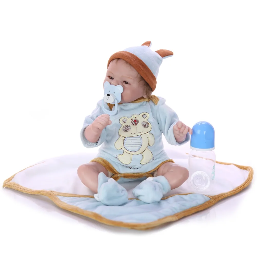 Bebe Reborn Младенцы реалистичные силиконовые куклы 45 см, Новое поступление реалистичные детские игрушки Reborn для ребенка подарок на день рождения