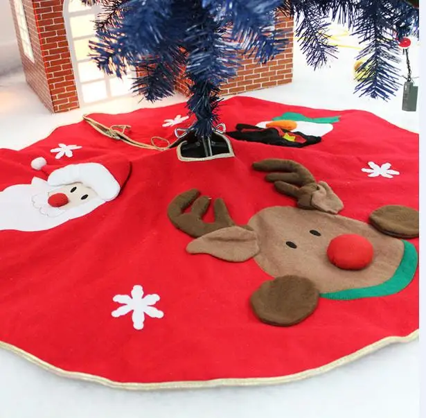 1pc Natal Tree Skirts White Plush Christmas Tree Skirts Fur Carpet New Year Merry Christmas Decoration for Home - Цвет: 2-100cm