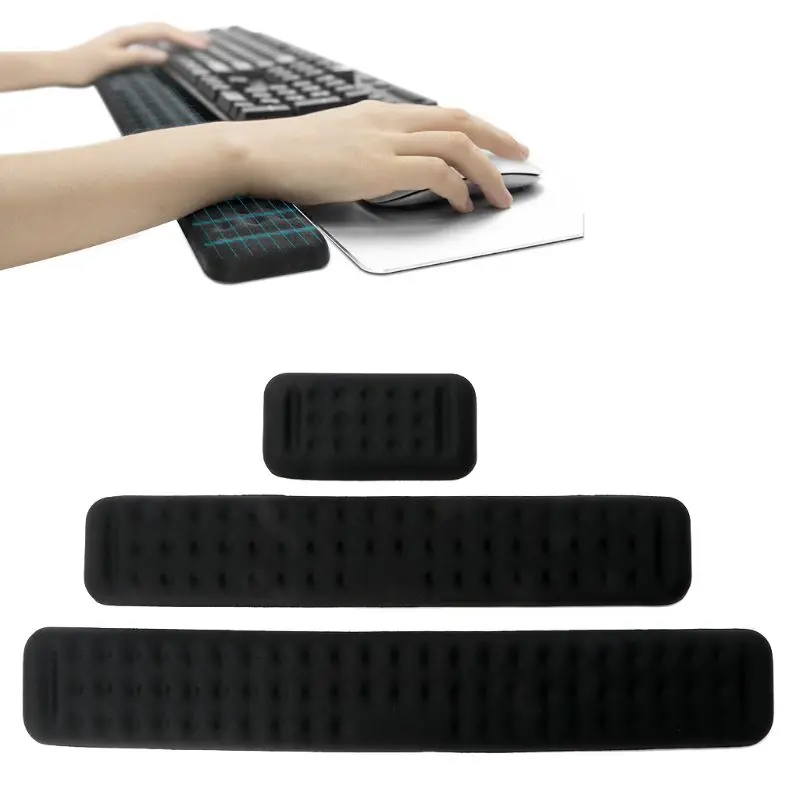 Porous Soft Mouse Pad Ergonomic Memory Mechanical Keyboard Rubber Wrist Rest Pad for GH60 Poker Filco 87 104 LX9A