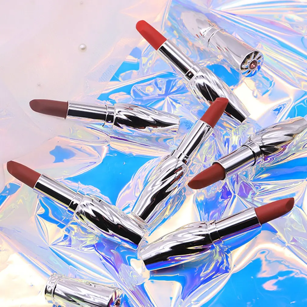 Aristocratic Silky Petal-Shaped Cutting Curve Refreshing And Smooth Texture Attractive Matte Lip Color Lipstick