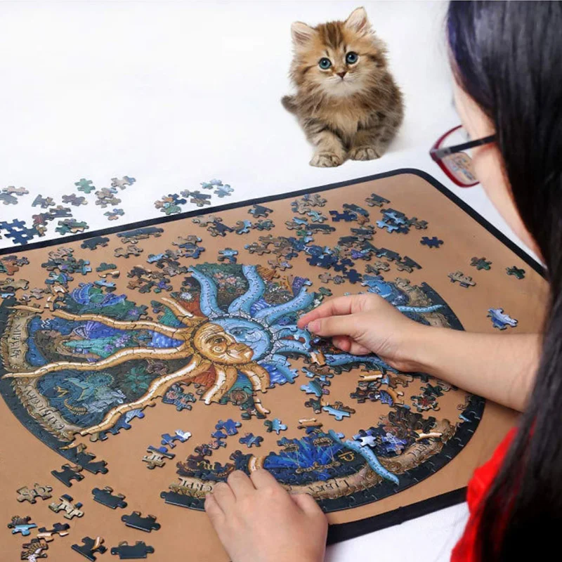 Puzzle Adult 1000 Pieces Large Circular Jigsaw Game Toy Round PuzzlePuzzles