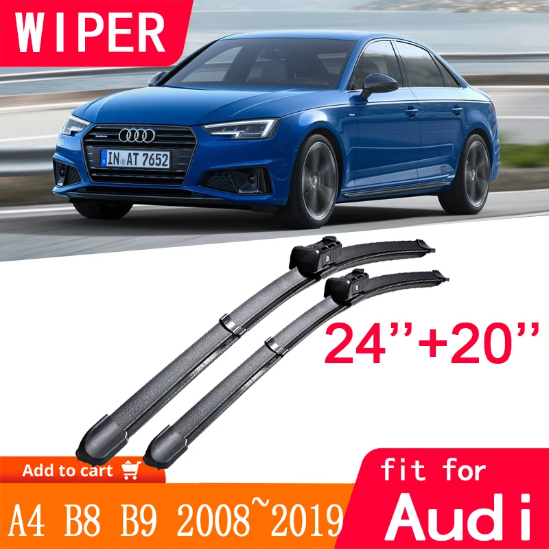 Автомобильные стеклоочистители для Audi A4 B8 B9 2008 ~ 2019 переднего ветрового стекла 2009