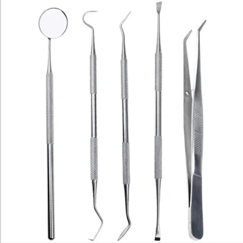 

5Pcs Veterinary Home Tartar Removal Care Dog Scaler Set Pet Tooth Calculus Cleaning Tools