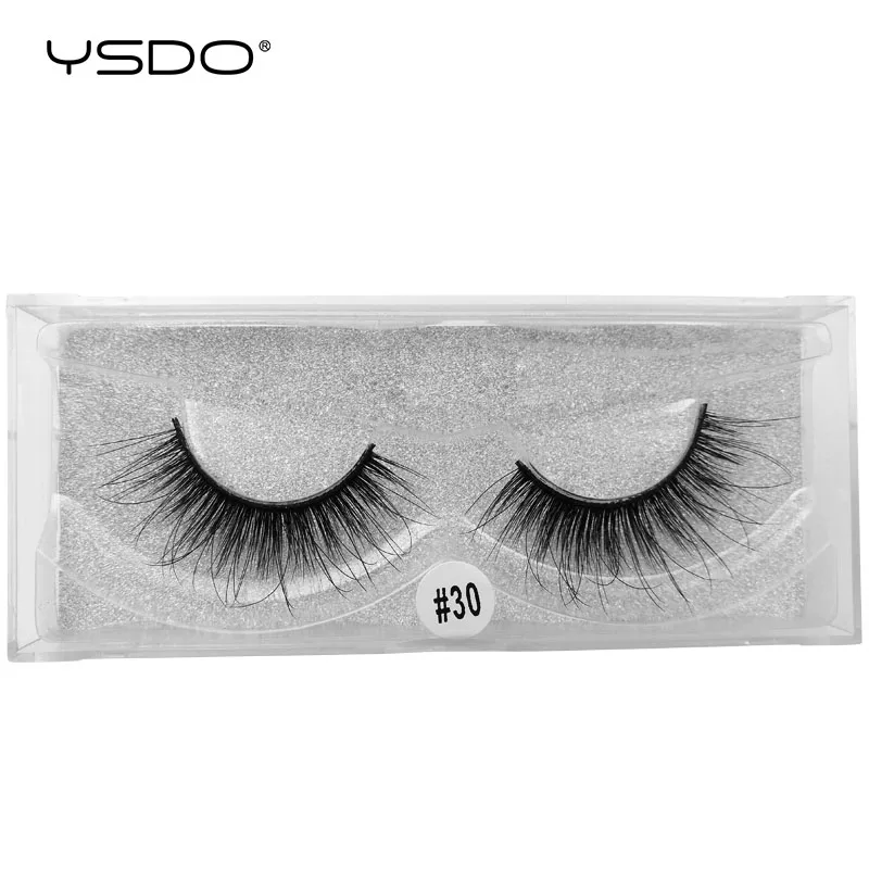 W30S YSDO 1 пара норковых ресницы maquillaje драматические ресницы натуральные накладные ресницы объем 3d норковые ресницы макияж искусственные накладки - Цвет: W30S