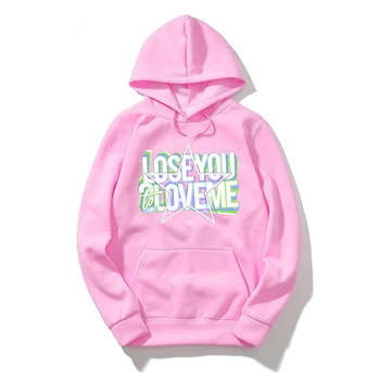 

Streetwear Hoodies Women Sweatshirt LOSE YOU LOVE ME Hoodie Pink Clothing Men Polerone Winter Pullover Sweatshirt Harajuku Shirt