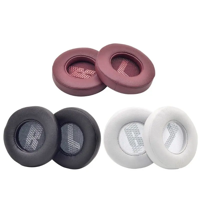 1Pair Replacement Leather Earpads Soft Memory Foam Ear Pads Cushion Cover for J B L Live 500BT Wireless Over Ear Headphones