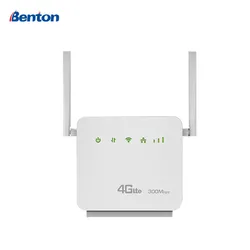 Benton d921 desbloquear 300mbps cat4 casa wifi roteador sem fio 4g + lte cpe com slot para cartão sim função wps antenas externas repetidor