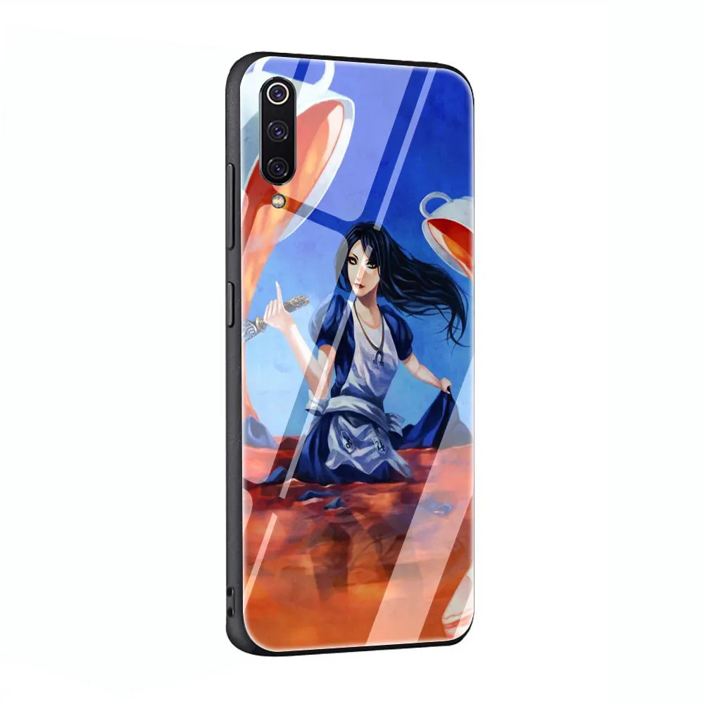 Alice Madness Returns девочек закаленное Стекло чехол для Xiaomi 8 Lite A1 A2 9 Redmi Note 5 6 7 Pro 6A 4X F1 - Цвет: G10