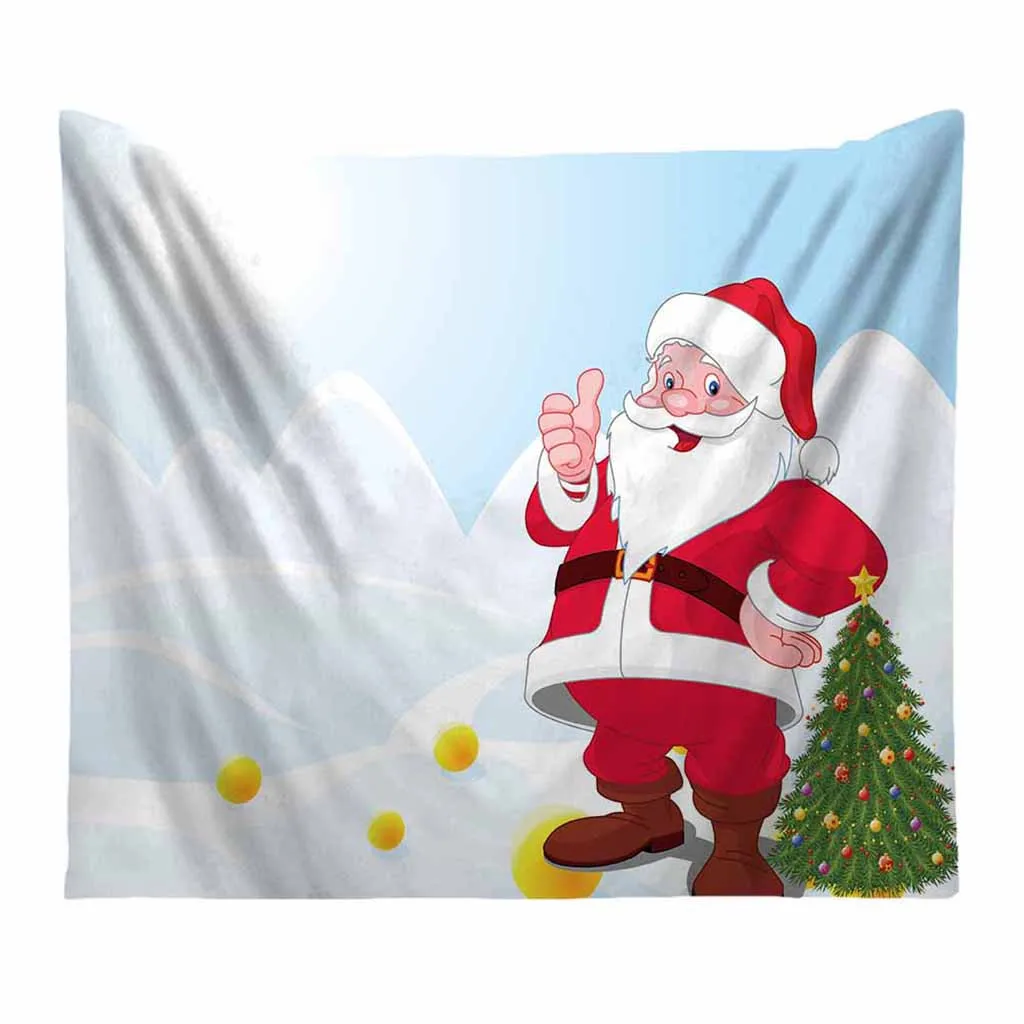 Гобелен Рождество 150x200 см настенный большой декоративная ткань одеяло со снеговиком Коврик для йоги одеяло s пляжный ковер йога Рождественский Декор - Цвет: 2H