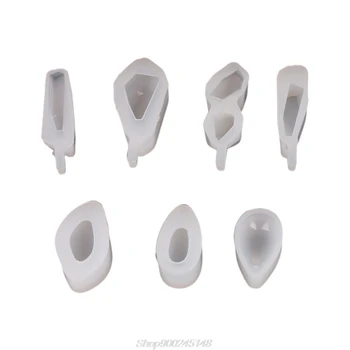 

7 Pack Clear Silicone Molds DIY Resin Jewelry Making Necklace Pendant Ring Pendant Casting Mould Craft Tool S14 20 Dropshipping