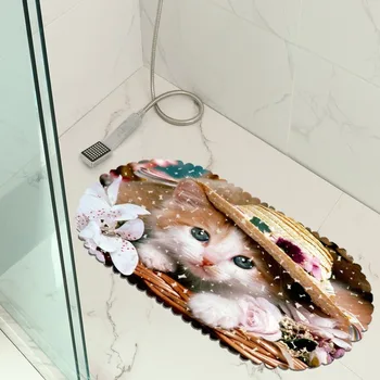 

Kitchen Mat Bathroom Bathroom Non-Slip Waterproof PVC Material Household Mat Mat Pattern Custom Hair
