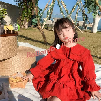 

Spot BOBOmoon 2020 Spring Toddler Girl Dress Beautiful Princess Outing Party Open Fluffy Cake Dress Kids Dresses for Girls
