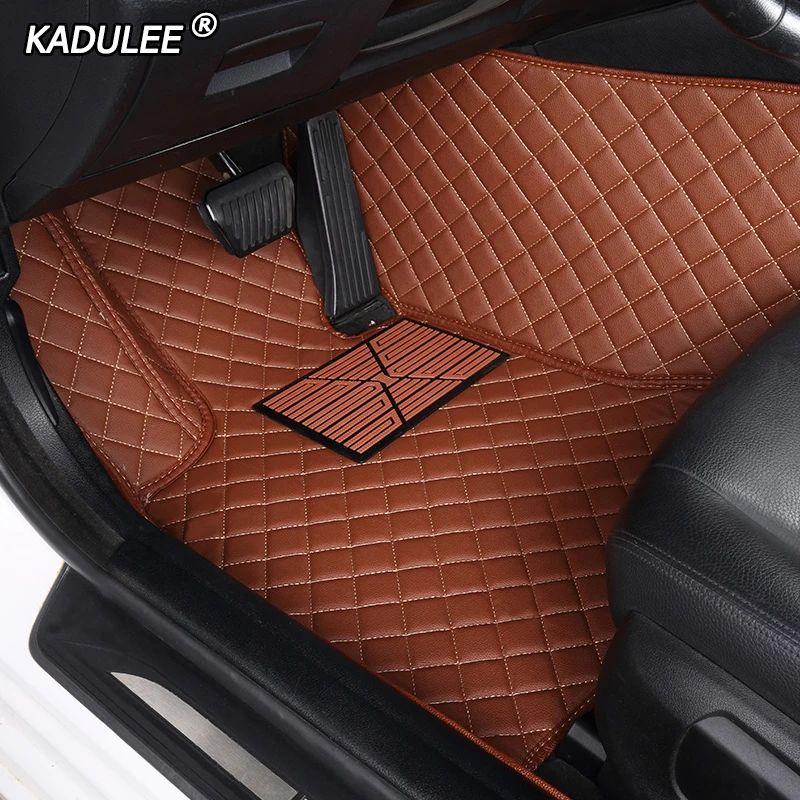 

KADULEE Custom car floor mats for Cadillac all models SRX CTS Escalade ATS CT6 XT5 CT6 ATSL XTS SLS car accessories styling
