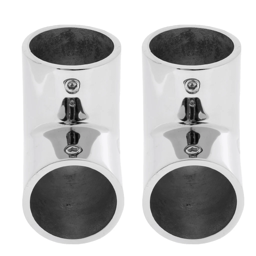 Marine Boat Yacht Hand Rail Fitting 90 Degree Elbow Tube Mount Hardware 25mm / 1inch, 22mm/ 7/8inch , Full 316 Stainless Steell