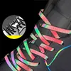 New Holographic Reflective Shoelaces Double-sided Reflective High-bright Reflective Flat Laces Sneakers Shoe Laces 120/140/160cm ► Photo 2/6