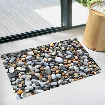 

3D Non-slip Floor Stickers Pebbles Anti-skid Floor Stickers Labels On Floor Poster Bathroom Home Decoration Accessories 50x70cm