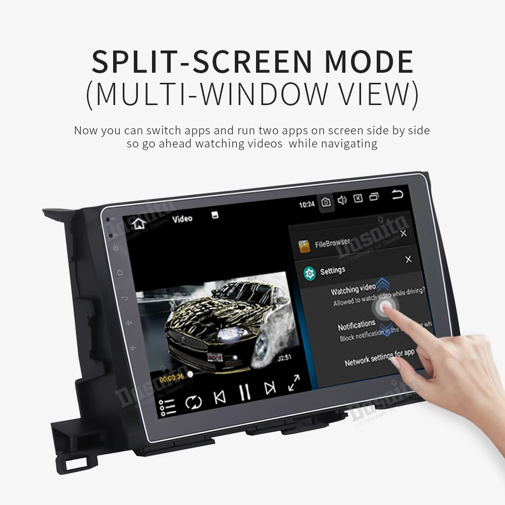 Sale 10.2" HD Digital Capacitive Touch Screen Android 9.0 car Stereo Multimedia for Toyota Highlander 2015 2016 GPS Navigation System 7