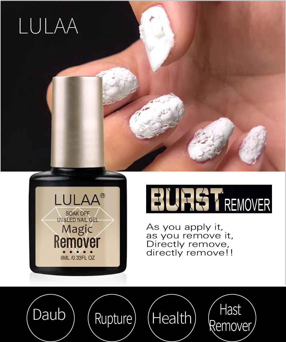 Lulaa Профессиональный 2/4/7 шт набор для полировки ногтей взрыв эмаль Remover Замочить ногтей набор чистящих средств для инструмент для росписи ногтей высокое качество