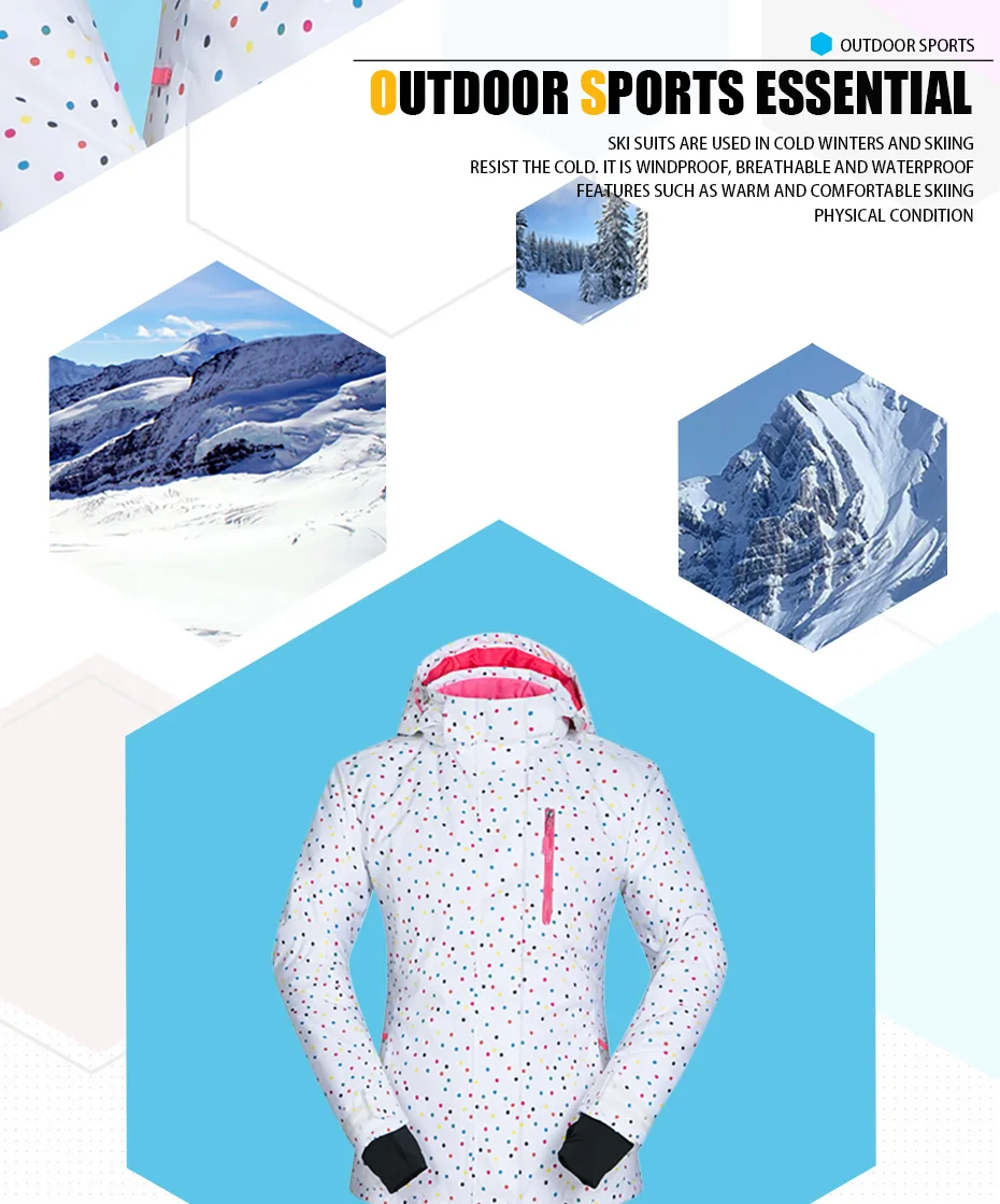 Комплект из водонепроницаемой лыжной куртки и штанов для спорта на открытом воздухе, женские спортивные штаны для сноуборда, лыжный комбинезон, теплая зимняя одежда, комбинезоны
