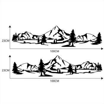 

Tree Car Forest Vinyl Sticker Decal Suitable For RV Mountain Accessories