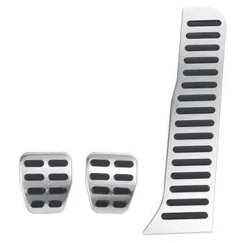 

Hot 3X MT Car Accelerator Gas Fuel Brake Clutch Foot Pedal Pads Cover For VW GOLF JETTA MK5 MK6 CC Scirocco Passat Octavia LHD