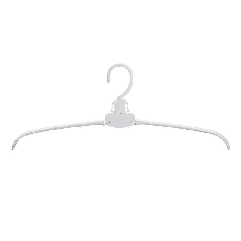 White-4pcs Мульти-функциональная вешалка для одежды складной вешалки для одежды 360 Вращающийся каскадные сушилка вешалка для одежды складной кронштейн для сушки одежды - Цвет: White-4pcs