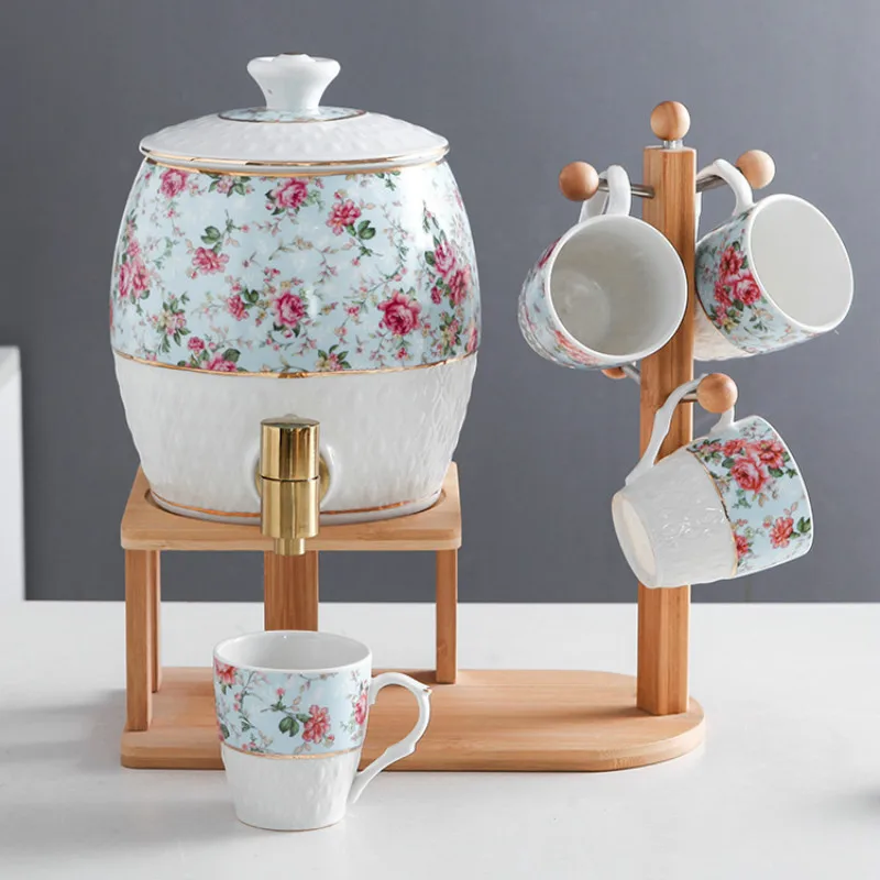 

Chinese Style Large Capacity Water Bottle Ceramic Set drinkware hydro flask water bottles