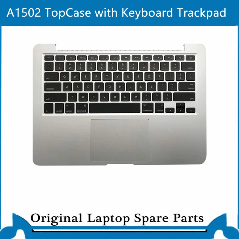

Оригинальный чехол для Macbook Pro Retina 13 дюймов A1502, подставка для рук с клавиатурой и подсветкой, 13 дюймов, США, серебристый 2015