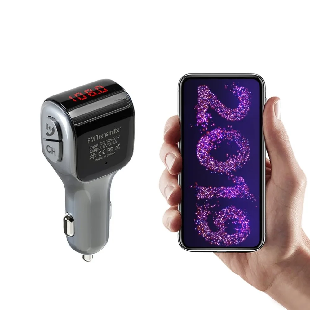 A01 беспроводной USB телефон 2-USB порт стерео аудио музыкальный приемник адаптер MP3-плеер Автомобильная карточка FM hands-free