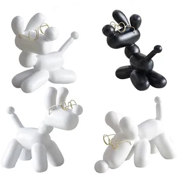 

Sales Abstract Balloon Dog Statue Art Sculpture Animals Figurine Resin Craftwork Nordic Home Decoration Accessories R390