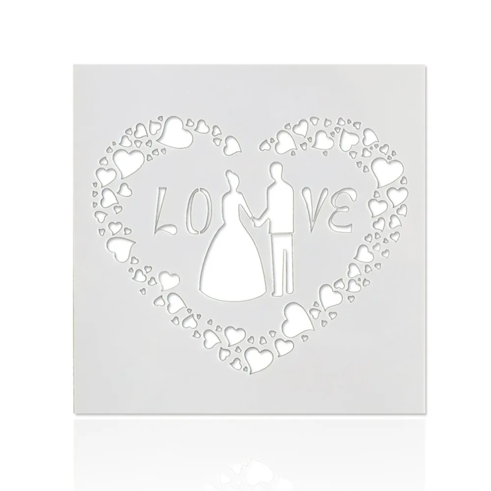 

Plastic Cake Stencils Portable Cake Printing Model Birthday Cake Mold Univresal Decorating Bakery Tools Kitchen Parts