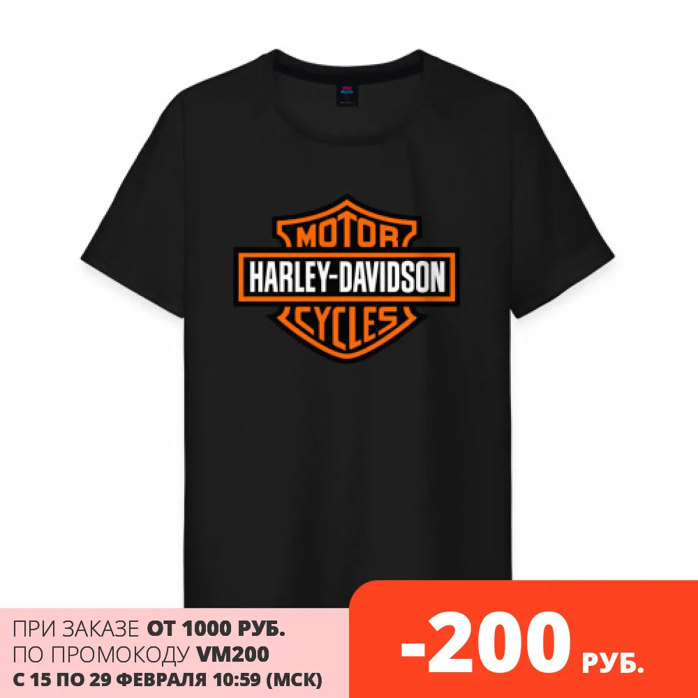 Мужская футболка хлопок HARLEY DAVIDSON | одежда