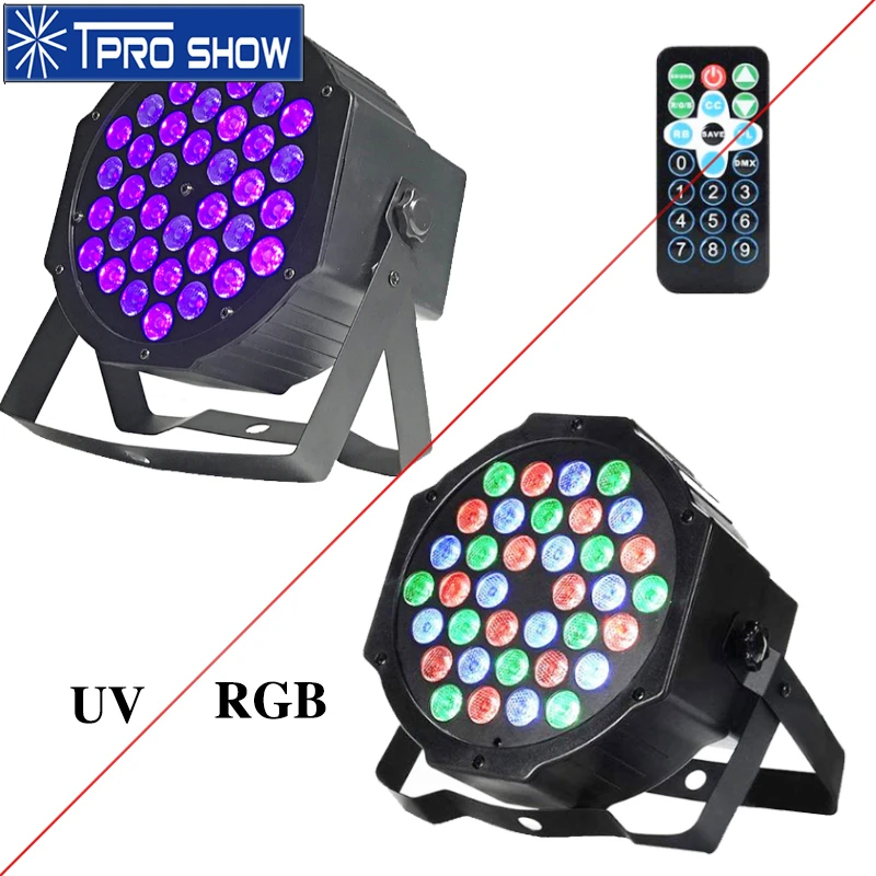 Светодиодная лампа для вечеринок с дистанционным управлением 36 LED Par RGBW моющиеся