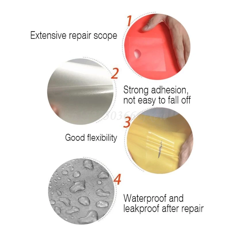 20 Pcs Multifunctional Raincoat Repair Waterproof Anti-fog Glue Repair Patches Kit for Inflatable Pool Air Beds Toys