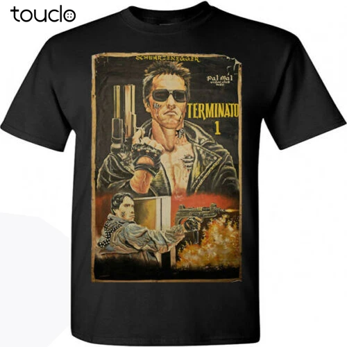 Terughoudendheid tijdelijk diepgaand Terminato Terminator Movie Vintage Poster Retro T-shirt Size S M L Xl 2xl  3xl - T-shirts - AliExpress