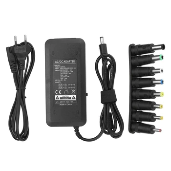 

CLAITE AC100-240V To DC12-24V 120W EU Plug Adjustable Power Adapter Charger with 8 Standard Plugs