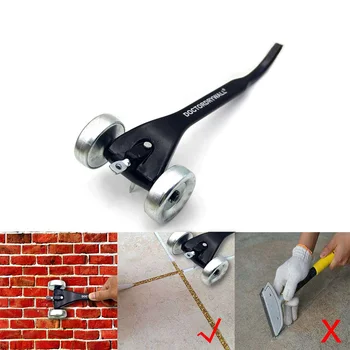 

Glass Cement Scraper Remover Tool Caulking Sealant Finishing Grout Floor Roller with Non-slip Handle