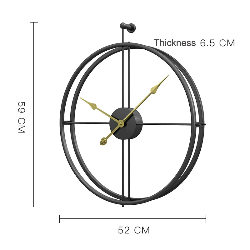 Большие металлические настенные часы современный дизайн минимализм Европейский стиль роскошные большие часы Гостиная Искусство железные 3D настенные домашние декоративные часы