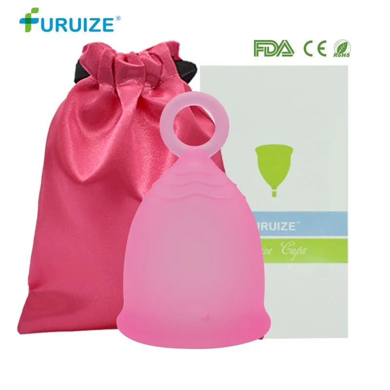 Newest Model Women Cup Medical Grade Silicone Menstrual Cup Feminine Hygiene Copa menstrual Lady Cup Health Care Period Cup Sale - Цвет: 1pcs pink-1bag