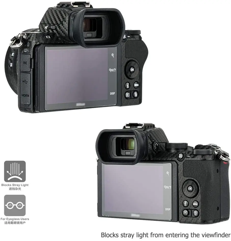 Nikon Z50 – oculaire en silicone souple, pour appareil photo sans miroir,  remplace le verre