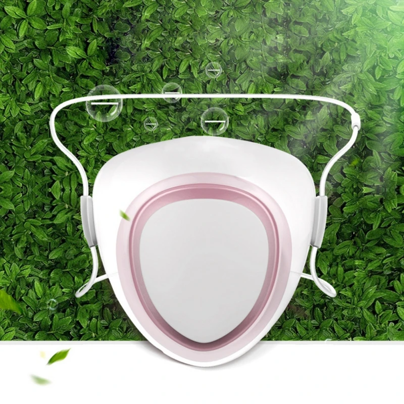 

1PC Smart Air Supply Electric Mask Air Purifying Mask Anti Pollution Mask With 6 Filters