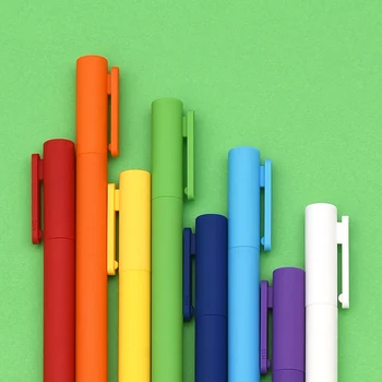 

8 pcs / box K1 gel pen with black 0.5 neutral pen Colorful colors black refill smooth writing