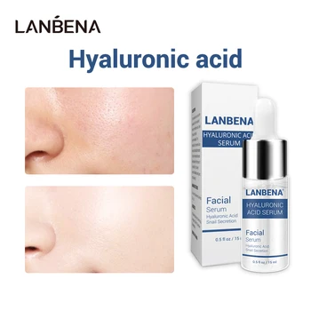 

LANBENA Hyaluronic Acid Serum Metabolism Small Molecule Quick Hydration Face Primer Eye Face Cream Elastic Natural Plant Extract
