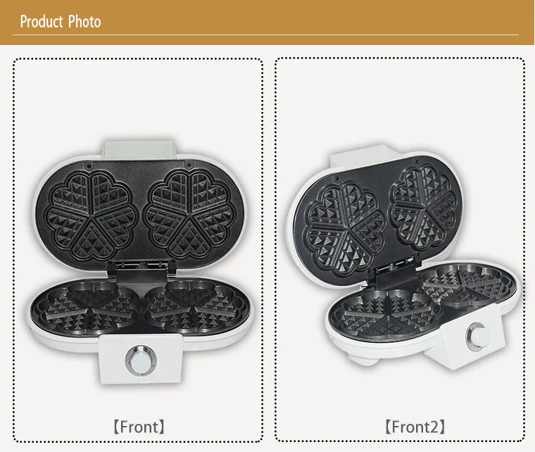 Европейская Высококачественная многофункциональная Бытовая нержавеющая сталь, вафельница, вафельница, KJ-510