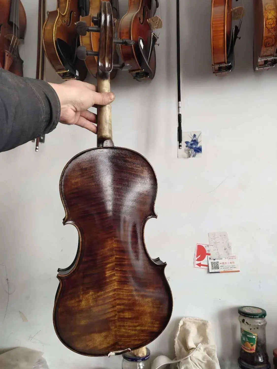 Античный старый стиль 16 дюймов Maggini viola законченный