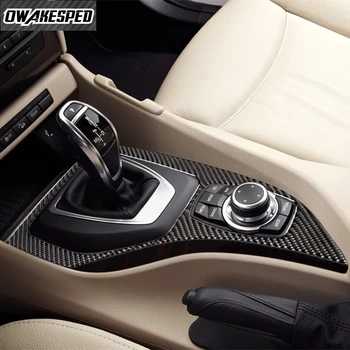

For BMW X1 E84 2011-2015 LHD Interior Carbon Fiber Trim Car Styling Center Console Gear Shift Frame Decoration Cover Sticker