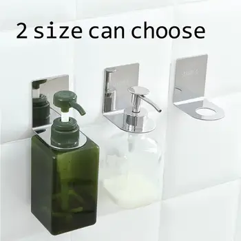 

new 1 piece wall mounted stainless shampoo holder shower bottle hanger bathroom storage shelf