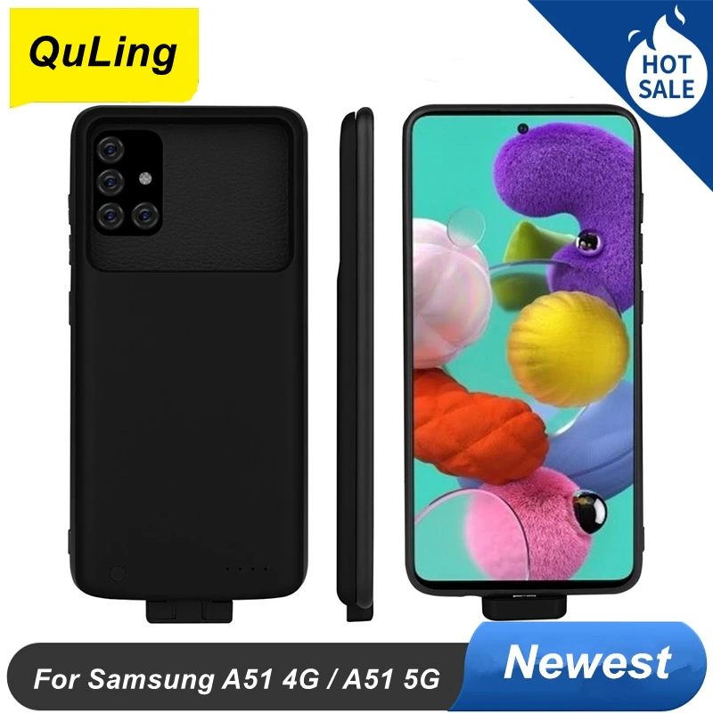 

QuLing 5000 Mah Battery Case For Samsung Galaxy A51 4G A51 5G Power Case Bank For Samsung Galaxy A51 5G Battery Charger Case