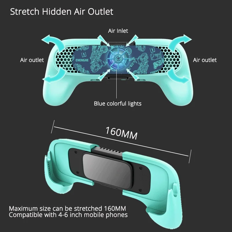  Mobile Phone Cooler PUBG Controller Gamepad Cooling For Iphone Android Smartphone Coolers Mobile Ph